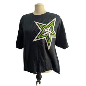 Bright Star Black Sz XXL Baby TShirt Crewneck in Green & White Semi Cropped